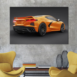 Картина Автомобіль Chevrolet Corvette Stingray 122x81 см (1409-1)