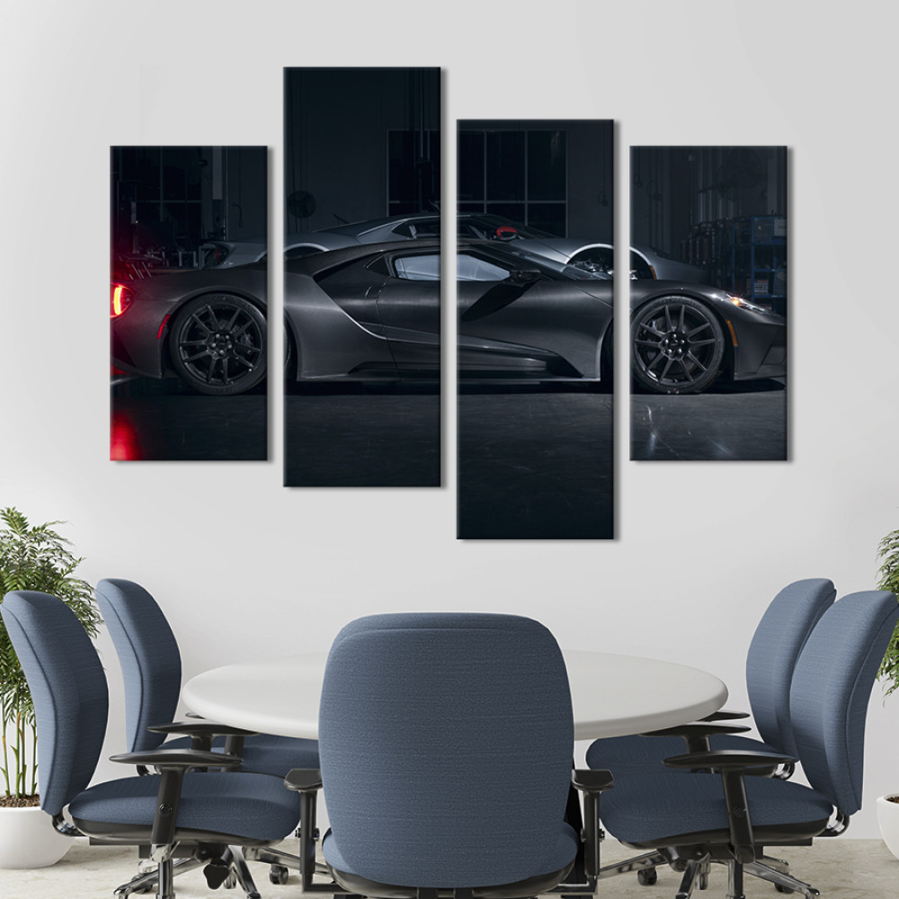 Картина Стильний автомобіль Ford GT Liquid Carbon 89x56 см (1258-42)