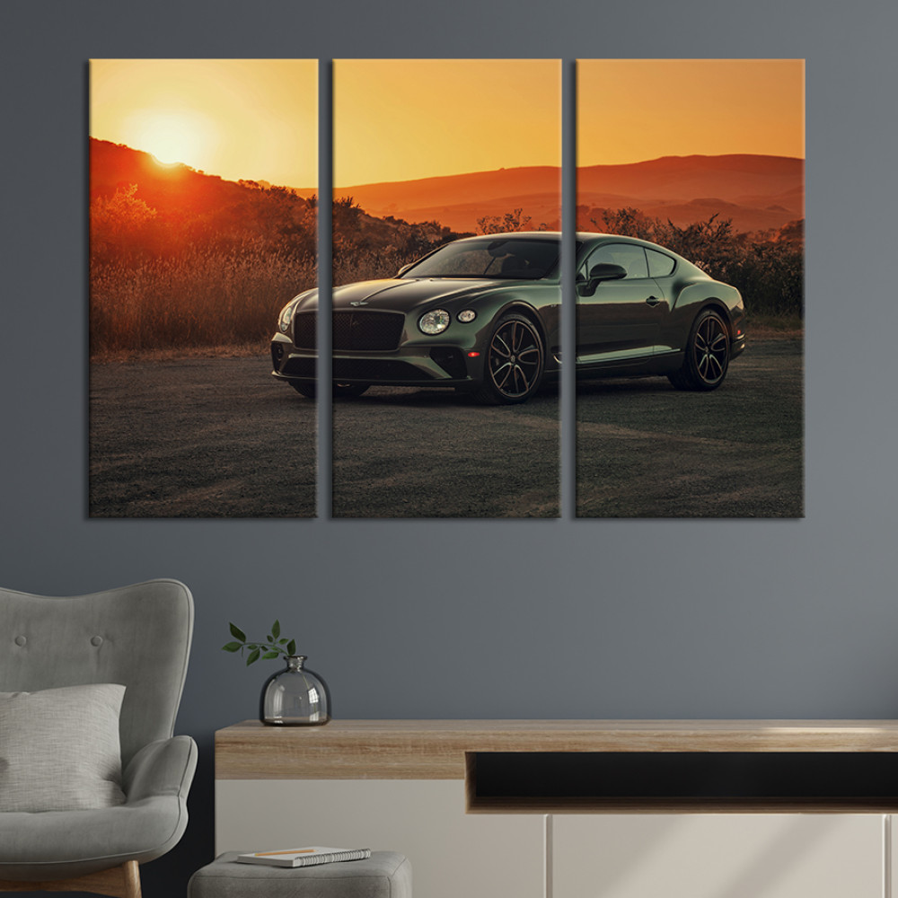 Картина Розкішне авто Bentley Continental 78x48 см (1255-31)