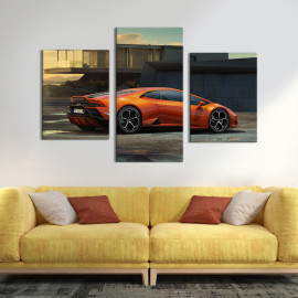 Картина Lamborghini Huracan Evo вид збоку 141x90 см (1341-32)