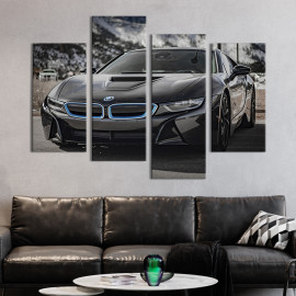 Картина Розкішний автомобіль BMW i8 89x56 см (115-42)