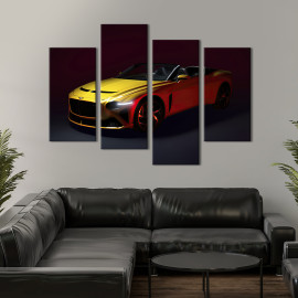 Картина Яскравий жовтий Bentley Bacalar 89x56 см (1273-42)