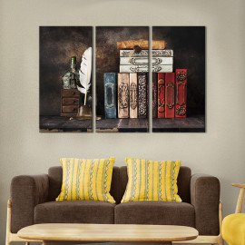 Картина Вінтажні книги 78x48 см (528-31)