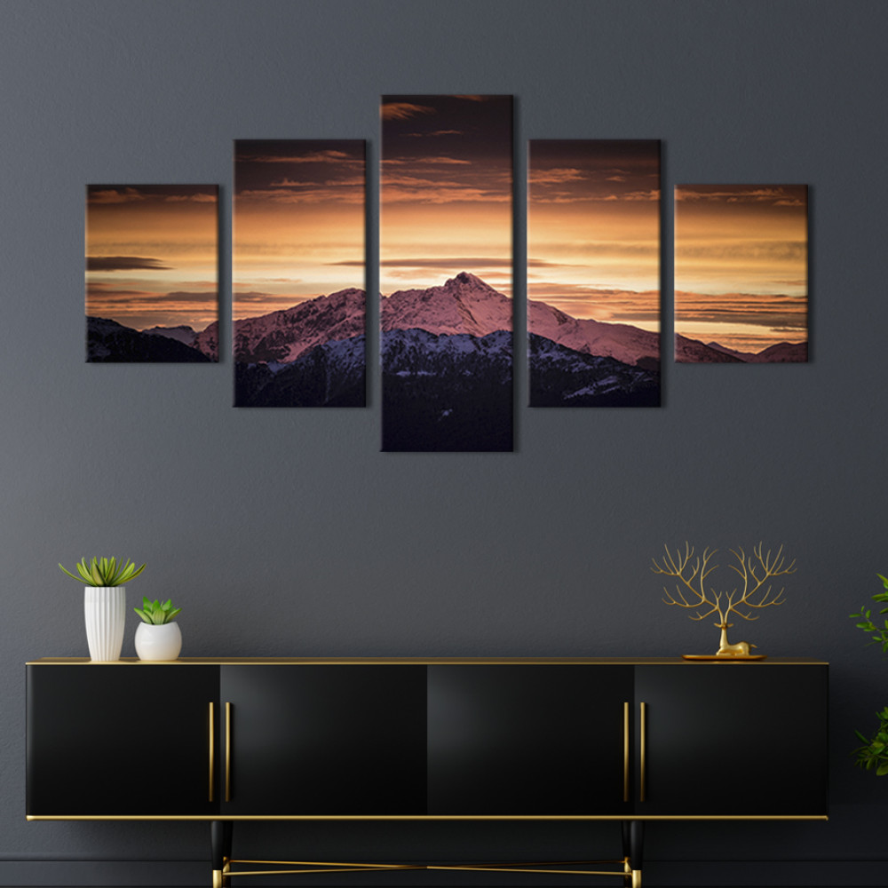 Картина Вечірні гори 112x54 см (631-52)