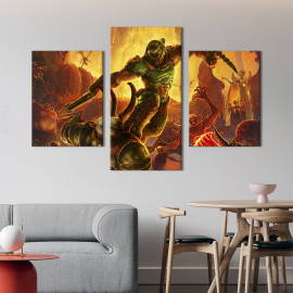 Картина Кат Рока, Doom 66x40 см (1472-32)