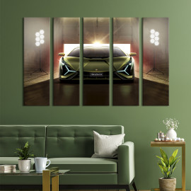 Картина Стильний гіперкар Lamborghini Sian 87x50 см (1343-51)