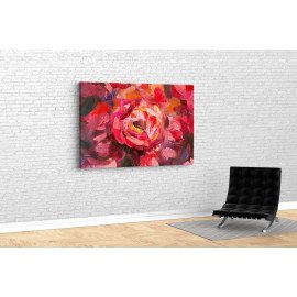 Картина Абстрактна мальовнича квітка 51x34 см (466)