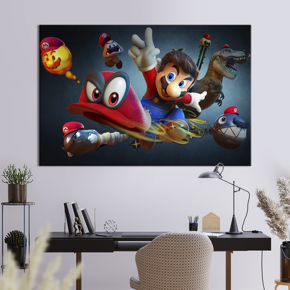 Картина Super Mario 51x34 см (1512-1)