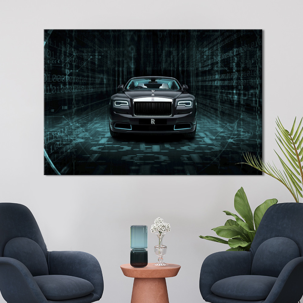Картина Автомобіль класу люкс Rolls-Royce Wraith 51x34 см (1395-1)