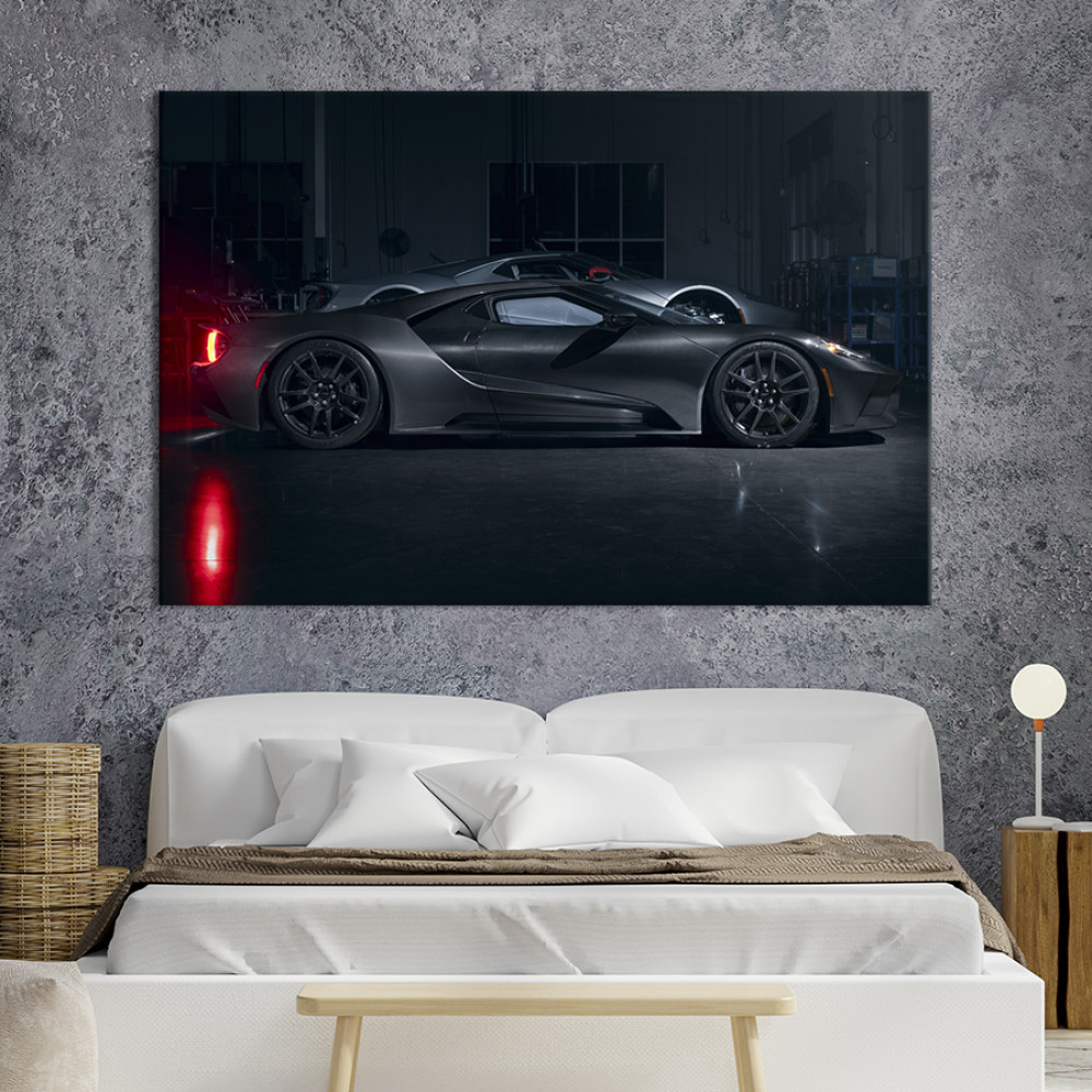 Картина Автомобіль Ford GT Liquid Carbon 122x81 см (1258-1)