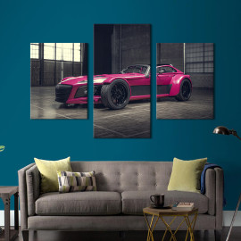 Картина Малинове авто Donkervoort D8 GTO Individual 66x40 см (1383-32)