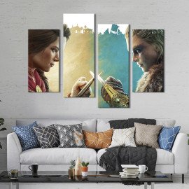 Картина Assassin's Creed: Перетин історій 129x90 см (1456-42)