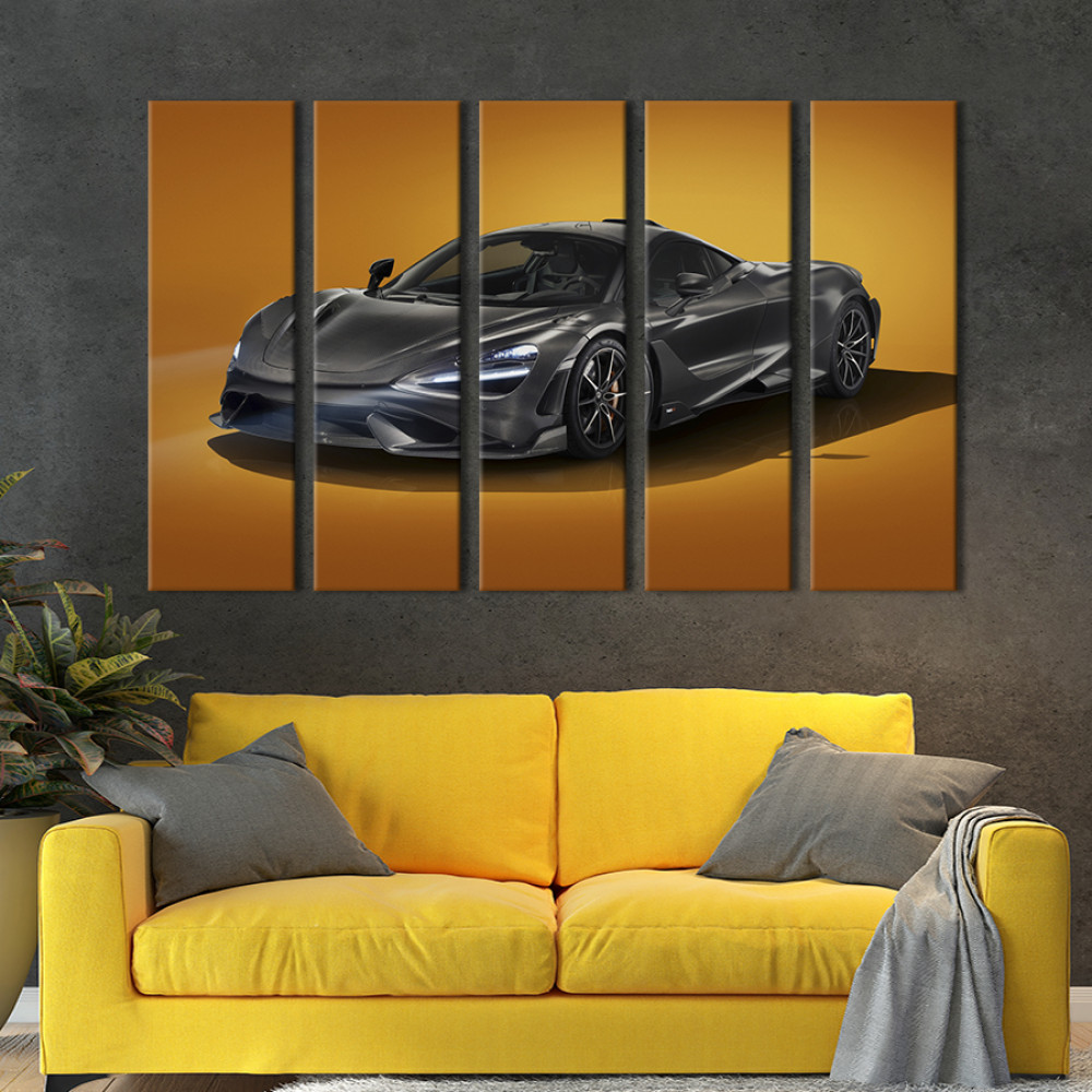 Картина Чудовий чорний Mclaren Senna 87x50 см (1292-51)