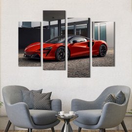 Картина Стильний червоний McLaren Artura 89x56 см (1282-42)