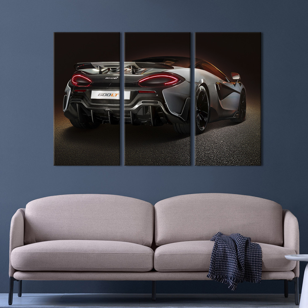 Картина Потужний автомобіль McLaren 570S 78x48 см (1351-31)
