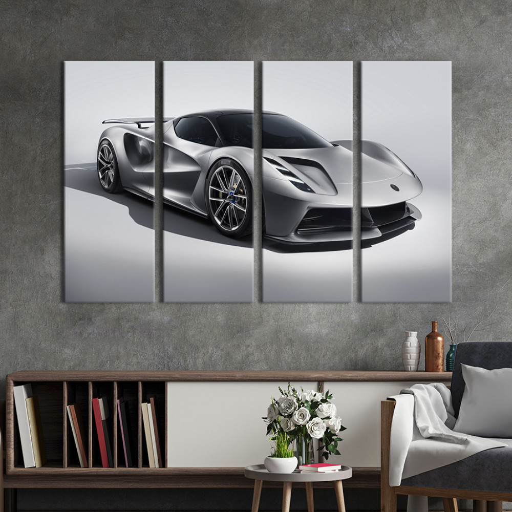 Картина Потужний гіперкар Lotus Evija 89x53 см (1346-41)