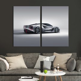 Картина Сірий спорткар Lotus Emira 71x51 см (1348-2)