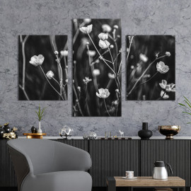 Картина триптих Монохромні жовтці 66x40 см (920-32)