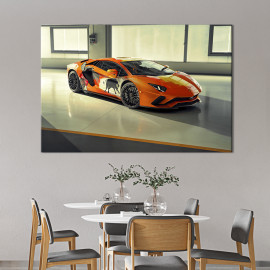 Картина Lamborghini Aventador з креативним дизайном 51x34 см (1333-1)