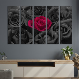 Картина Загадковий букет троянд 87x50 см (247-51)