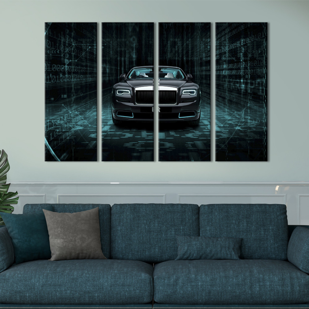 Картина Розкішне авто Rolls-Royce Wraith 89x53 см (1395-41)