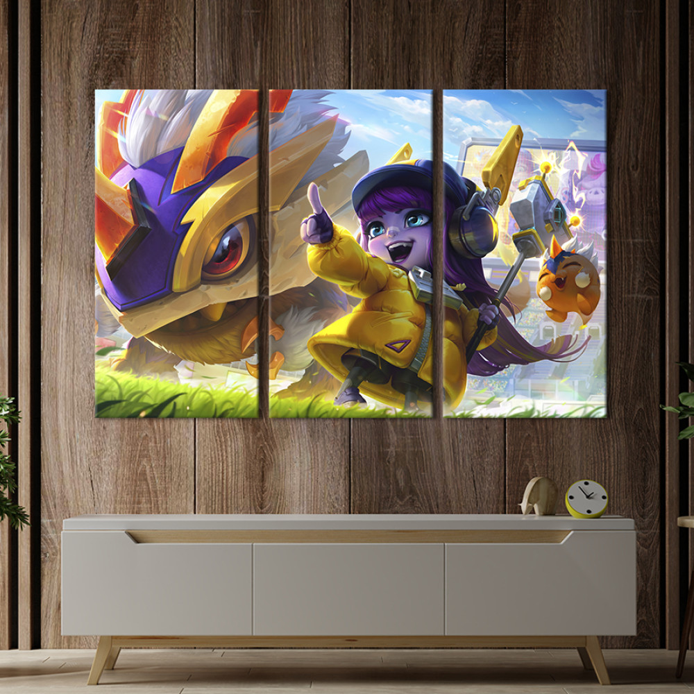 Картина Милі монстри з League of Legends 78x48 см (1462-31)