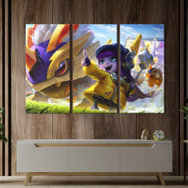 Картина Милі монстри з League of Legends 78x48 см (1462-31)