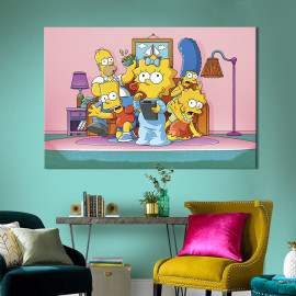 Картина на полотні The Simpsons 51x34 см (739-1)