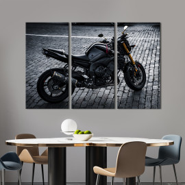 Картина Стильний мотоцикл Yamaha FZ1 78x48 см (1379-31)