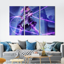 Картина Сомбра героїня гри Overwatch 78x48 см (1427-31)
