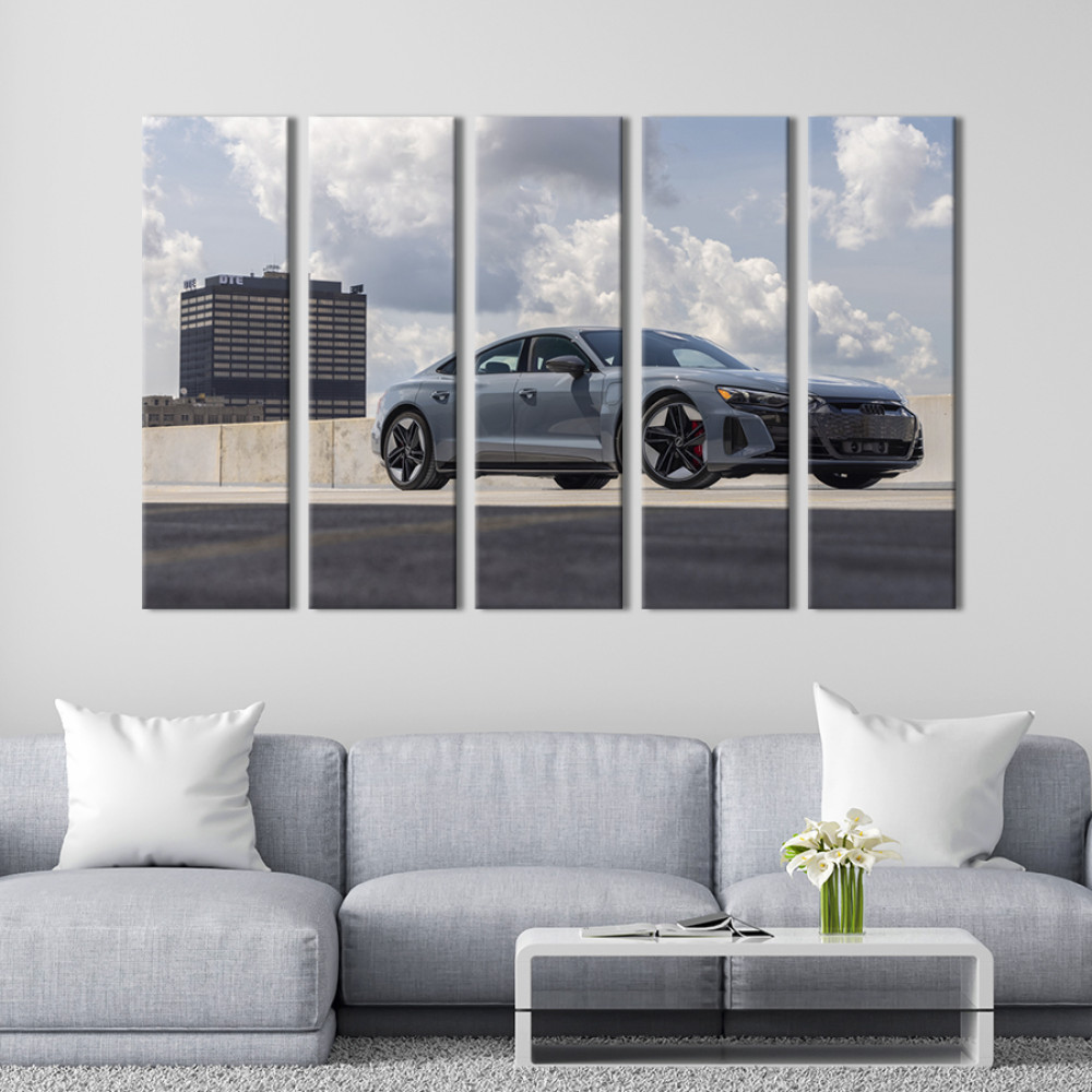 Картина Audi TT RS Heritage Edition в сірому кольорі 132x80 см (1287-51)