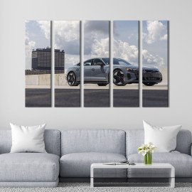 Картина Audi TT RS Heritage Edition в сірому кольорі 132x80 см (1287-51)