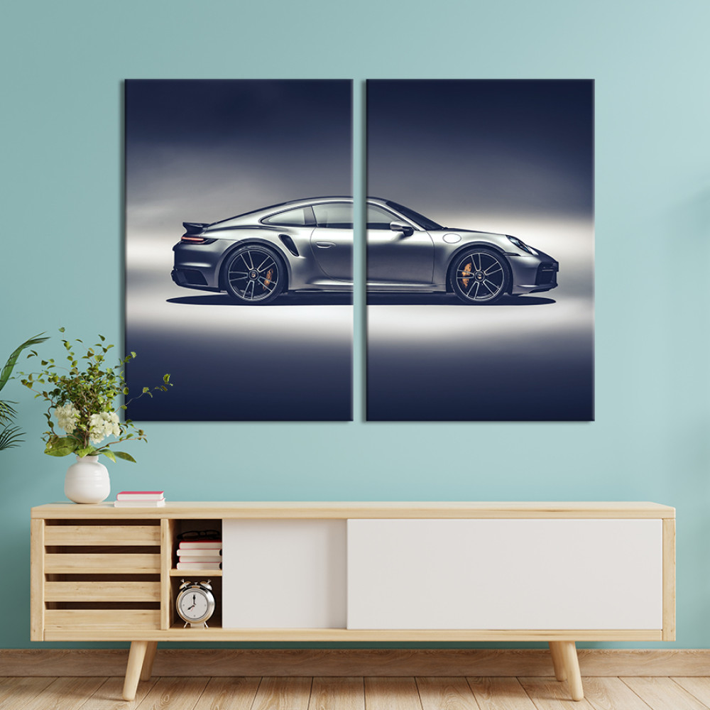 Картина Стильний автомобіль Porsche 911 Turbo S 71x51 см (1385-2)