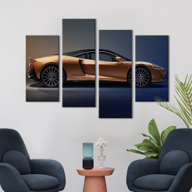 Картина Стильний McLaren в золотому кольорі 89x56 см (1357-42)