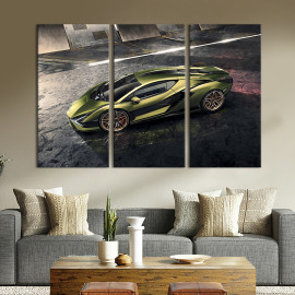 Картина Розкішний Lamborghini Sian 78x48 см (1251-31)