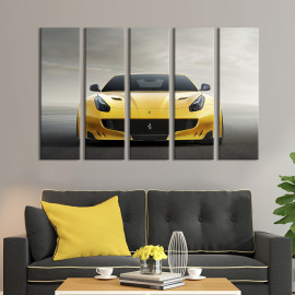 Картина Ferrari в жовтому кольорі 132x80 см (1317-51)