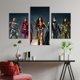 Картина Ліга Справедливості DC Comics 66x40 см (1494-32)