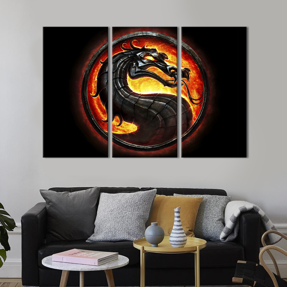 Картина Logo Mortal Kombat 78x48 см (729-31)