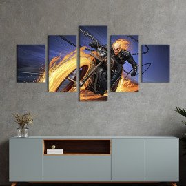 Картина Персонаж Marvel Comics Примарний гонщик 112x54 см (713-52)