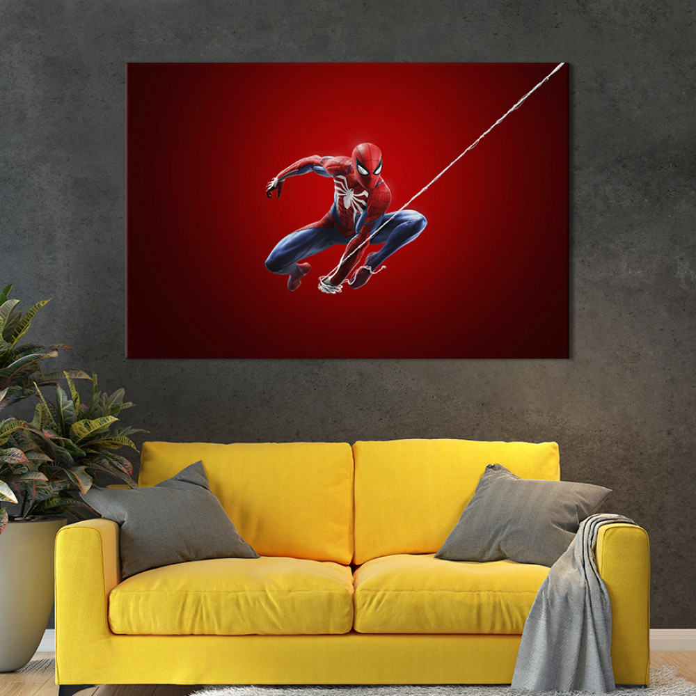Картина на полотні Spider man ps4 51x34 см (672-1)