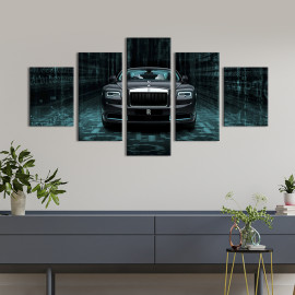 Картина Ефектний автомобіль Rolls-Royce Wraith 112x54 см (1395-52)
