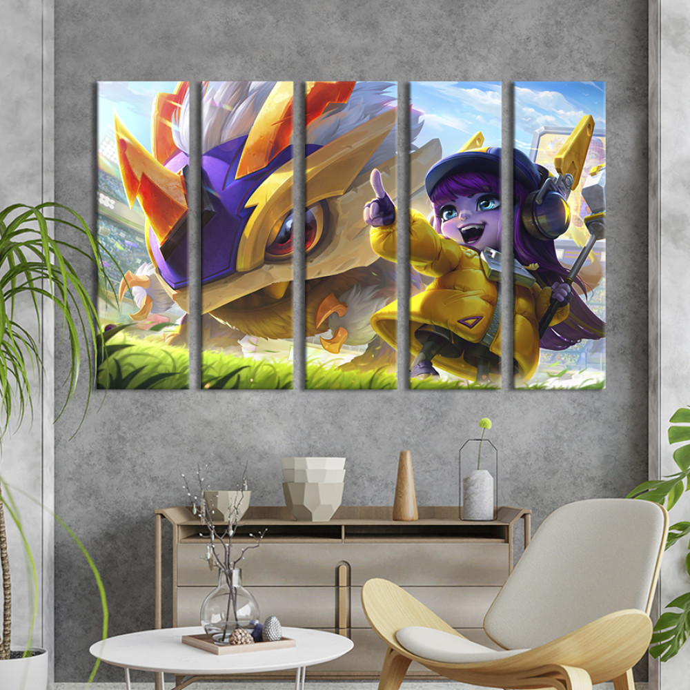 Картина Монстри з гри League of Legends 132x80 см (1462-51)