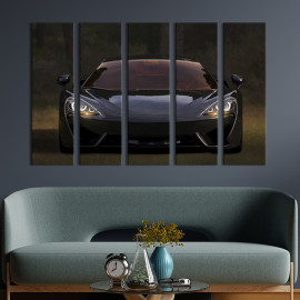 Картина Чорна спортивна машина 87x50 см (103-51)