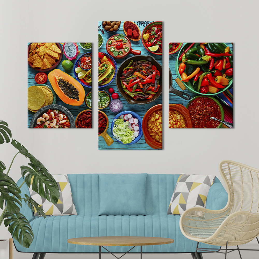 Картина на полотні Кухня Мексики 141x90 см (295-32)