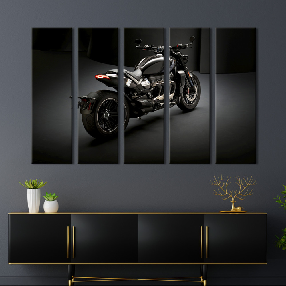 Картина Стильний мотобайк Triumph Rocket 3 132x80 см (1407-51)