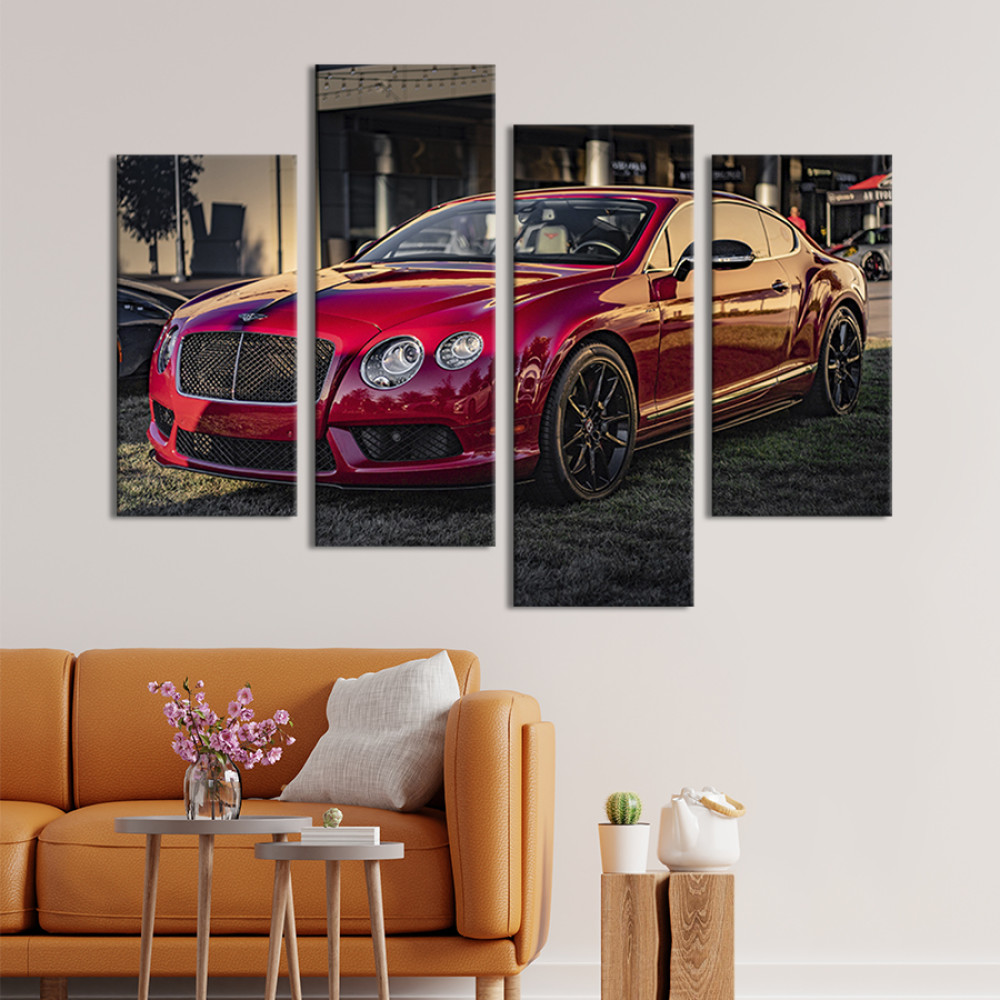 Картина Солідний автомобіль Bentley continental gt 89x56 см (113-42)
