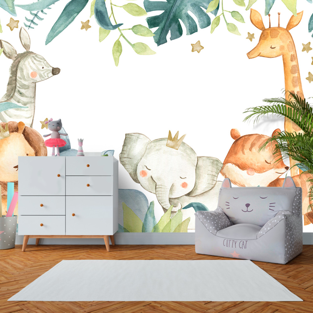 Фотошпалери флізелінові Милі африканські тварини (WP594)