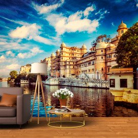 Фотошпалери флізелінові Місто на березі річки з красивою архітектурою (WP57)
