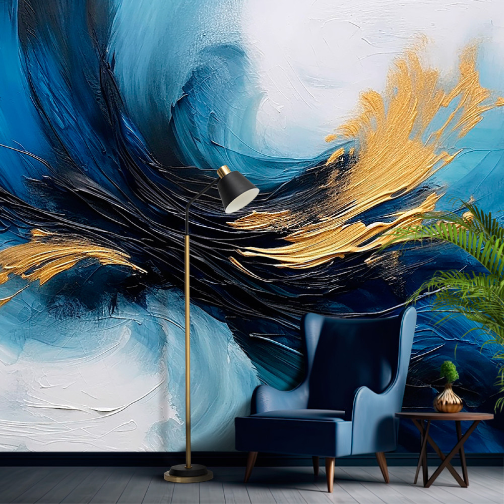 Фотошпалери флізелінові Абстракція штормові морські хвилі (WP551)