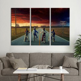 Картина Персонажі Stranger Things 78x48 см (1416-31)